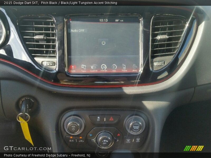 Pitch Black / Black/Light Tungsten Accent Stitching 2015 Dodge Dart SXT