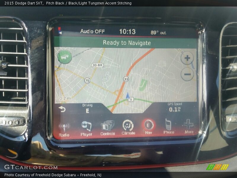 Pitch Black / Black/Light Tungsten Accent Stitching 2015 Dodge Dart SXT