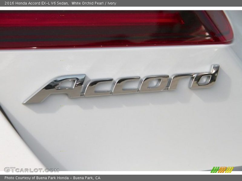 White Orchid Pearl / Ivory 2016 Honda Accord EX-L V6 Sedan