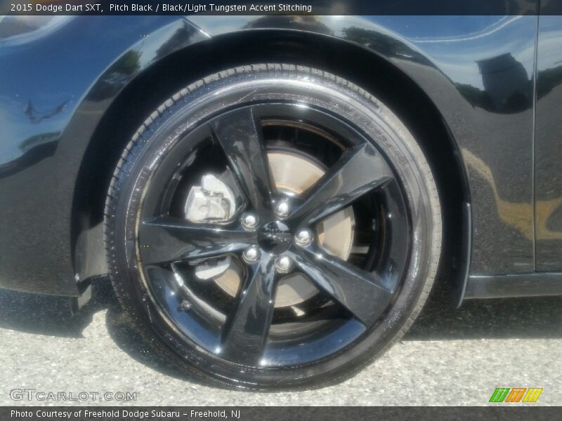 Pitch Black / Black/Light Tungsten Accent Stitching 2015 Dodge Dart SXT