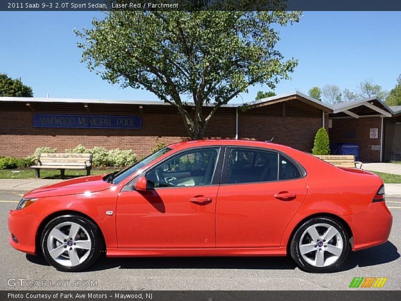 Laser Red / Parchment 2011 Saab 9-3 2.0T Sport Sedan