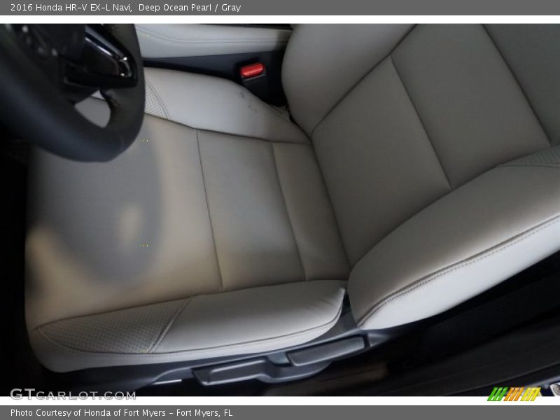 Deep Ocean Pearl / Gray 2016 Honda HR-V EX-L Navi