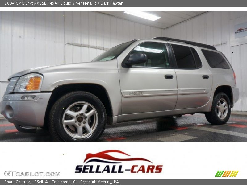 Liquid Silver Metallic / Dark Pewter 2004 GMC Envoy XL SLT 4x4