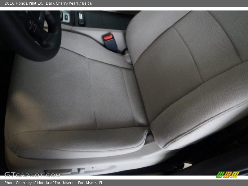 Dark Cherry Pearl / Beige 2016 Honda Pilot EX