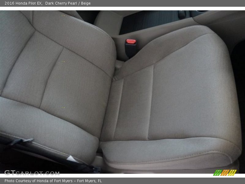 Dark Cherry Pearl / Beige 2016 Honda Pilot EX