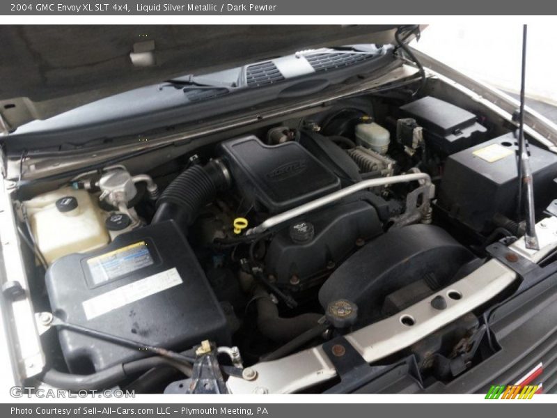 Liquid Silver Metallic / Dark Pewter 2004 GMC Envoy XL SLT 4x4