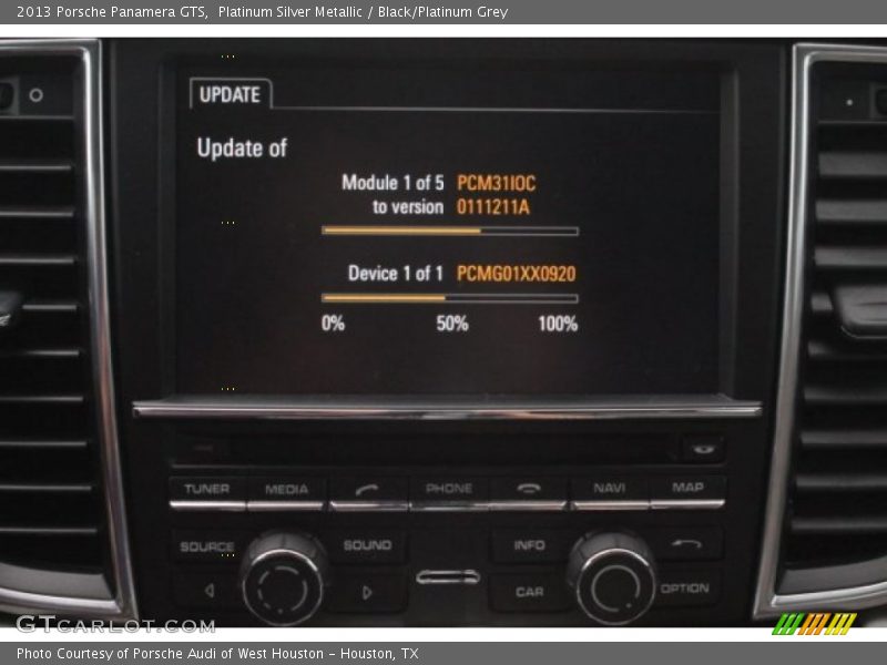 Platinum Silver Metallic / Black/Platinum Grey 2013 Porsche Panamera GTS
