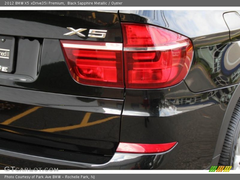 Black Sapphire Metallic / Oyster 2012 BMW X5 xDrive35i Premium