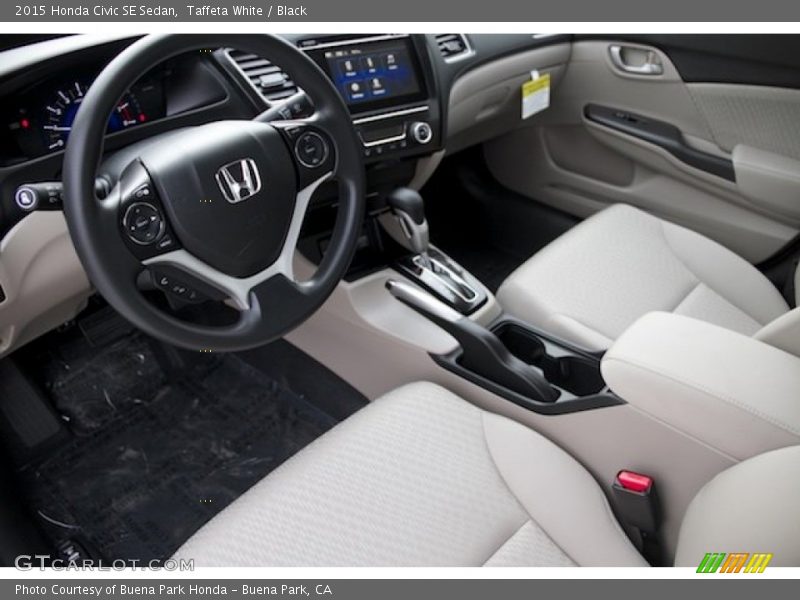  2015 Civic SE Sedan Black Interior