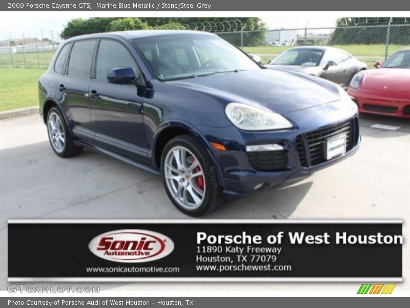 Marine Blue Metallic / Stone/Steel Grey 2009 Porsche Cayenne GTS