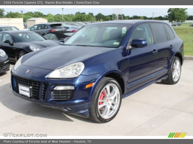 Marine Blue Metallic / Stone/Steel Grey 2009 Porsche Cayenne GTS