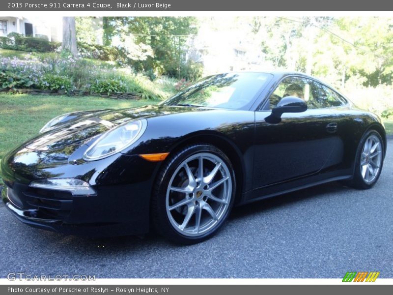Black / Luxor Beige 2015 Porsche 911 Carrera 4 Coupe