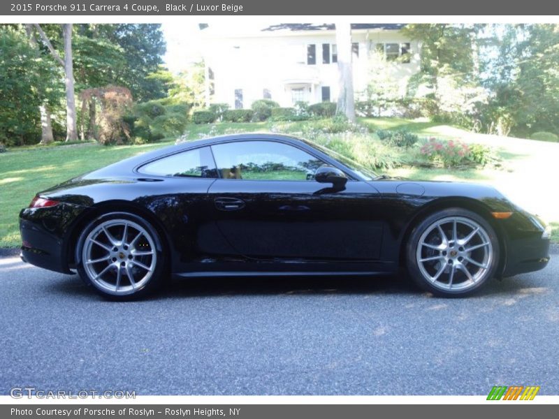 Black / Luxor Beige 2015 Porsche 911 Carrera 4 Coupe