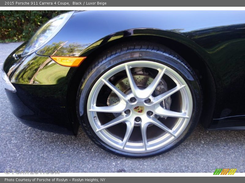 Black / Luxor Beige 2015 Porsche 911 Carrera 4 Coupe