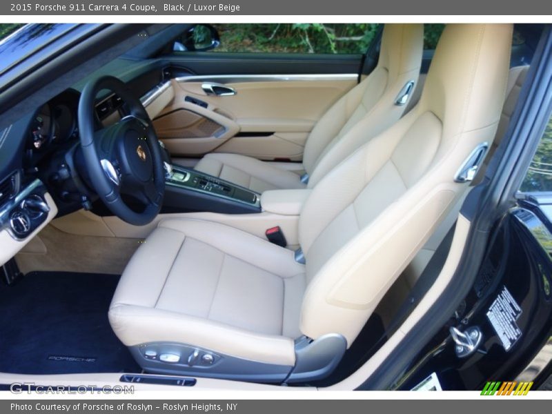 Black / Luxor Beige 2015 Porsche 911 Carrera 4 Coupe