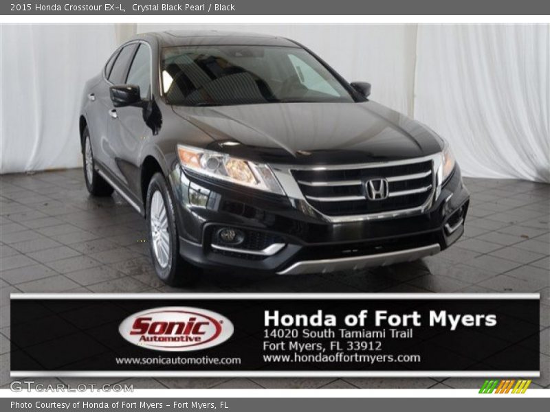 Crystal Black Pearl / Black 2015 Honda Crosstour EX-L