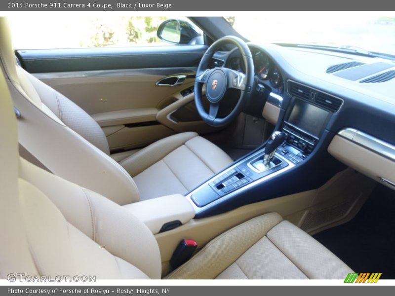 Black / Luxor Beige 2015 Porsche 911 Carrera 4 Coupe
