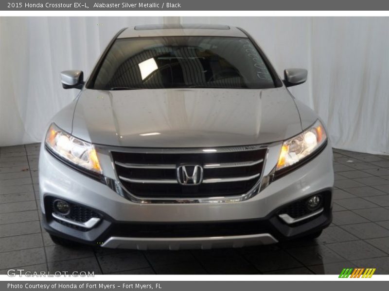 Alabaster Silver Metallic / Black 2015 Honda Crosstour EX-L
