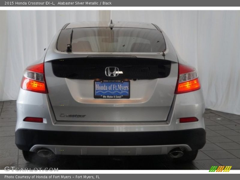 Alabaster Silver Metallic / Black 2015 Honda Crosstour EX-L