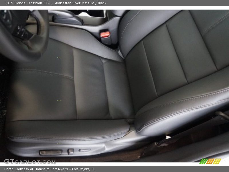 Alabaster Silver Metallic / Black 2015 Honda Crosstour EX-L