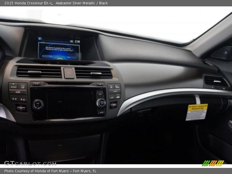 Alabaster Silver Metallic / Black 2015 Honda Crosstour EX-L