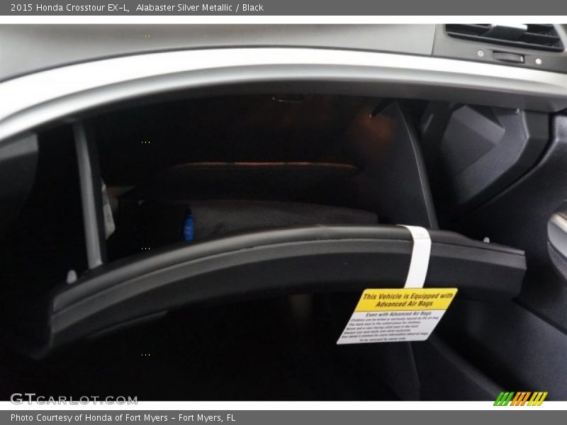 Alabaster Silver Metallic / Black 2015 Honda Crosstour EX-L