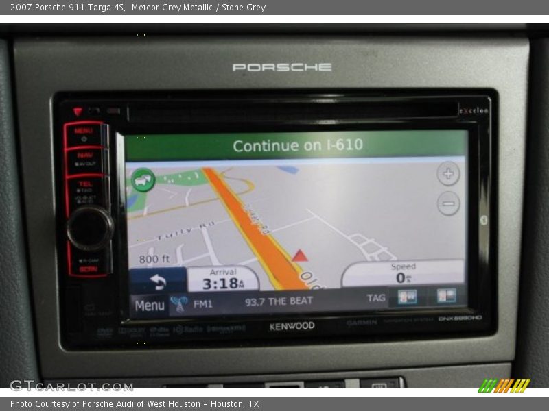 Navigation of 2007 911 Targa 4S
