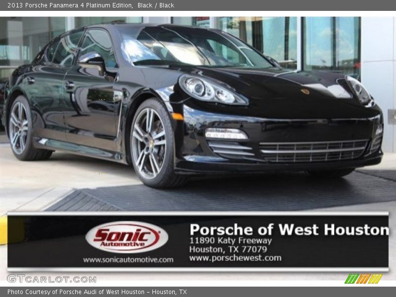 Black / Black 2013 Porsche Panamera 4 Platinum Edition