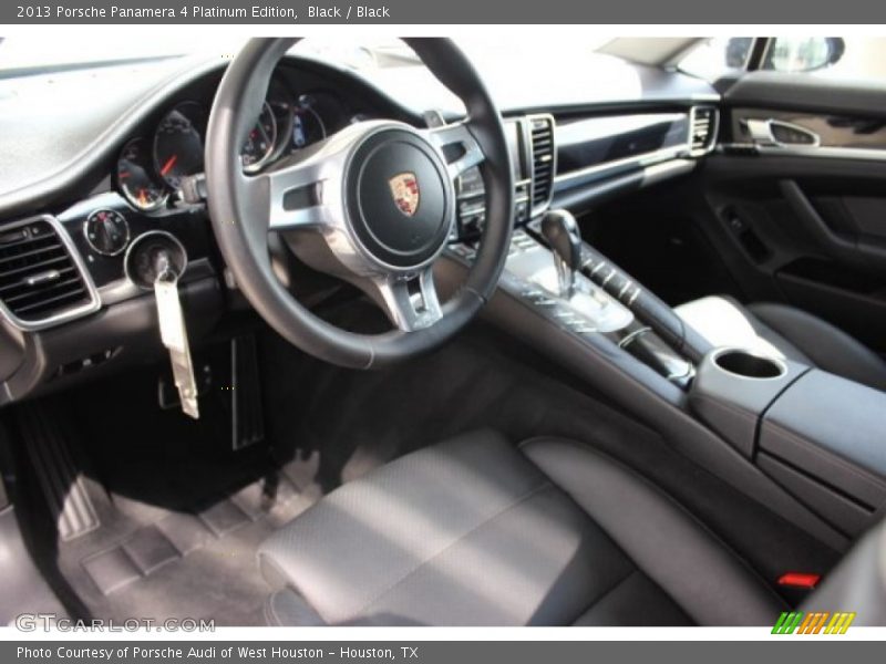  2013 Panamera 4 Platinum Edition Black Interior