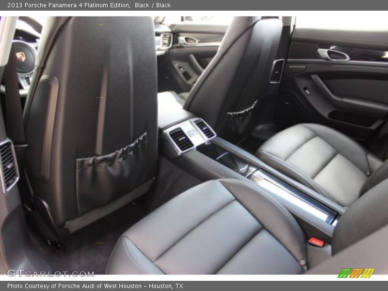 Rear Seat of 2013 Panamera 4 Platinum Edition