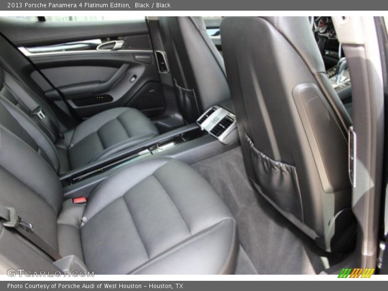 Rear Seat of 2013 Panamera 4 Platinum Edition