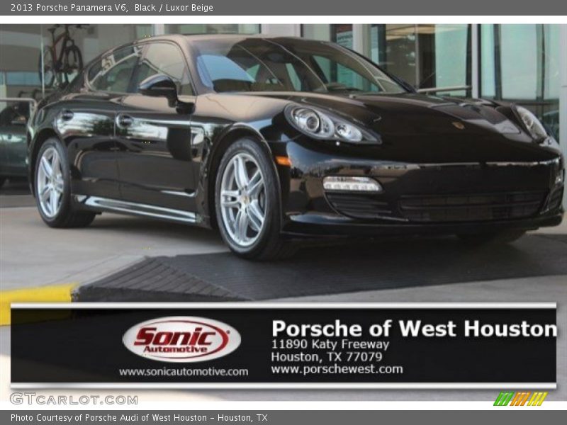 Black / Luxor Beige 2013 Porsche Panamera V6
