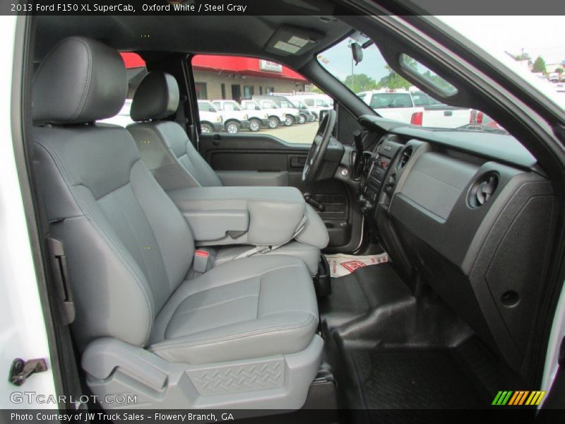 Oxford White / Steel Gray 2013 Ford F150 XL SuperCab