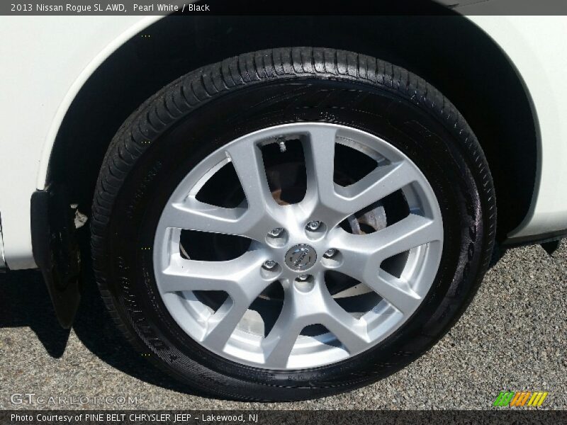 Pearl White / Black 2013 Nissan Rogue SL AWD