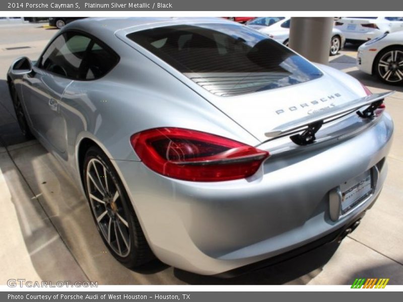Platinum Silver Metallic / Black 2014 Porsche Cayman S