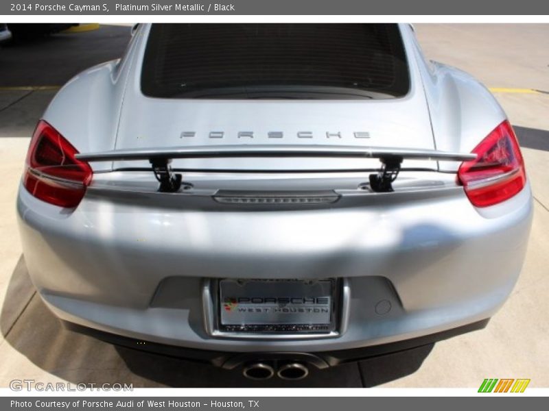 Platinum Silver Metallic / Black 2014 Porsche Cayman S