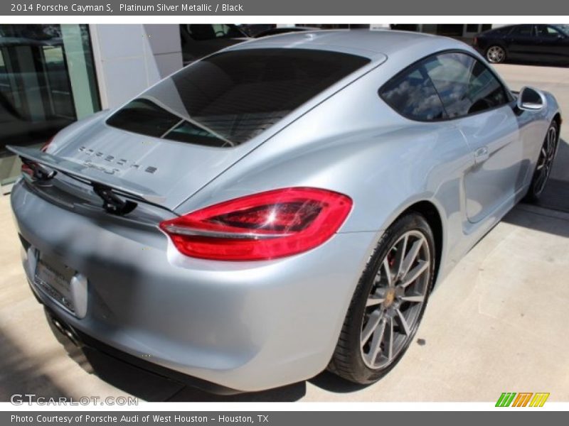 Platinum Silver Metallic / Black 2014 Porsche Cayman S