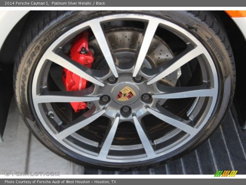 Platinum Silver Metallic / Black 2014 Porsche Cayman S
