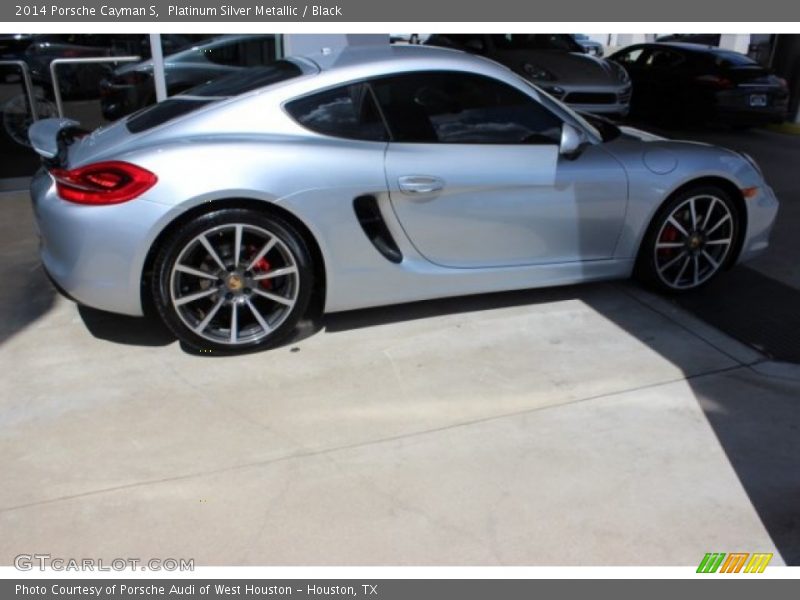 Platinum Silver Metallic / Black 2014 Porsche Cayman S