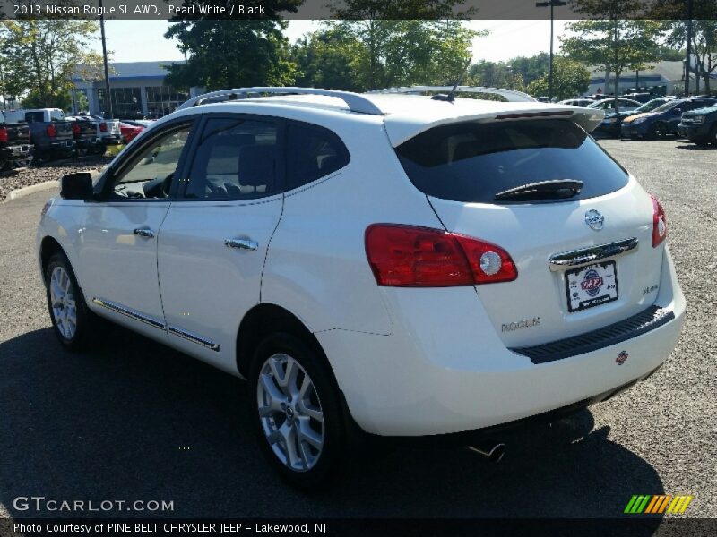 Pearl White / Black 2013 Nissan Rogue SL AWD