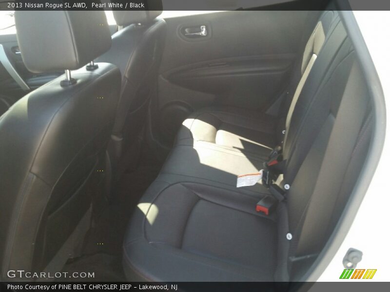 Pearl White / Black 2013 Nissan Rogue SL AWD