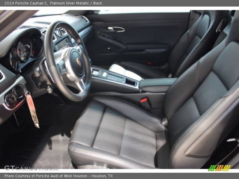 Platinum Silver Metallic / Black 2014 Porsche Cayman S