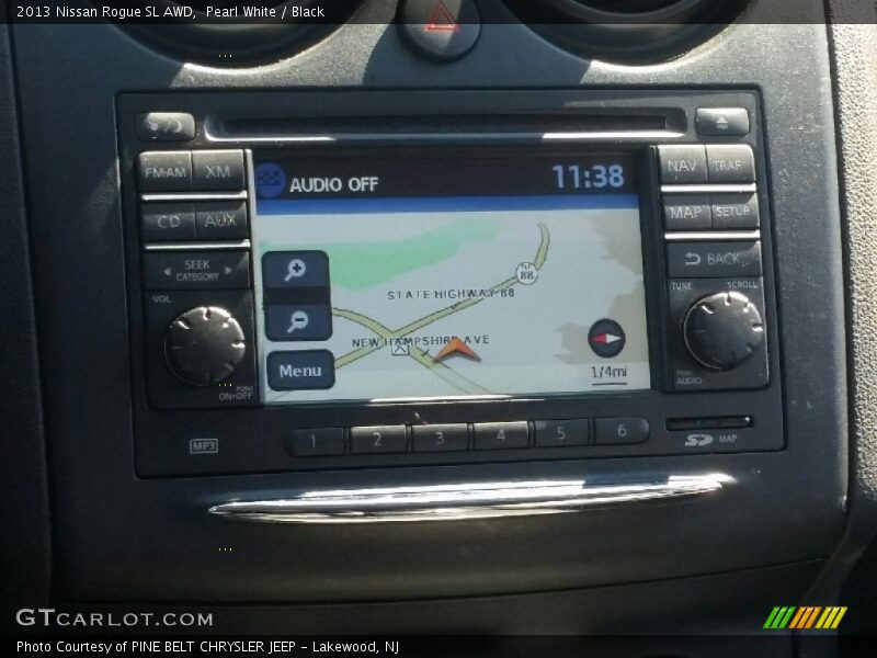 Pearl White / Black 2013 Nissan Rogue SL AWD