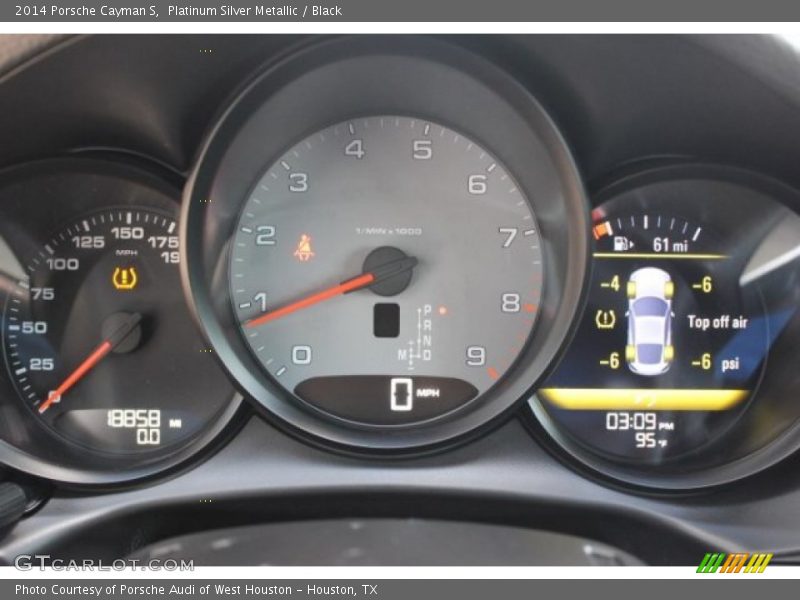 Platinum Silver Metallic / Black 2014 Porsche Cayman S