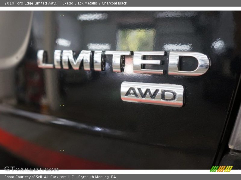 Tuxedo Black Metallic / Charcoal Black 2010 Ford Edge Limited AWD