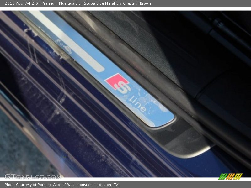 Scuba Blue Metallic / Chestnut Brown 2016 Audi A4 2.0T Premium Plus quattro