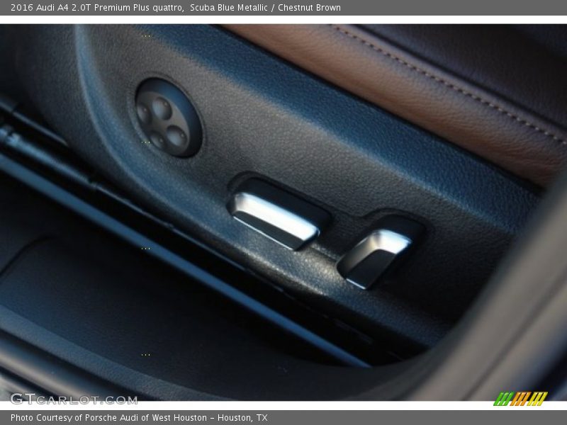 Scuba Blue Metallic / Chestnut Brown 2016 Audi A4 2.0T Premium Plus quattro