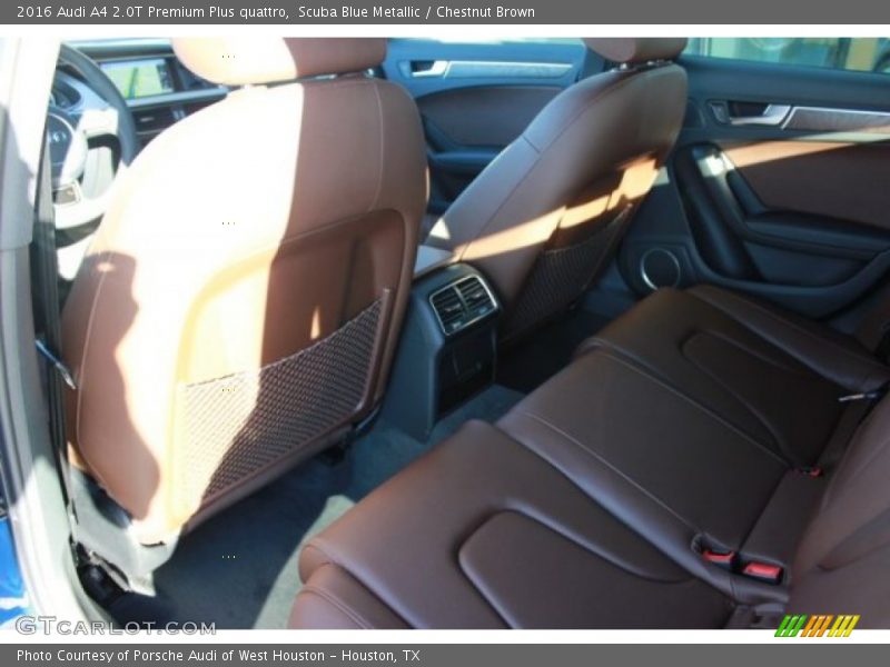 Scuba Blue Metallic / Chestnut Brown 2016 Audi A4 2.0T Premium Plus quattro
