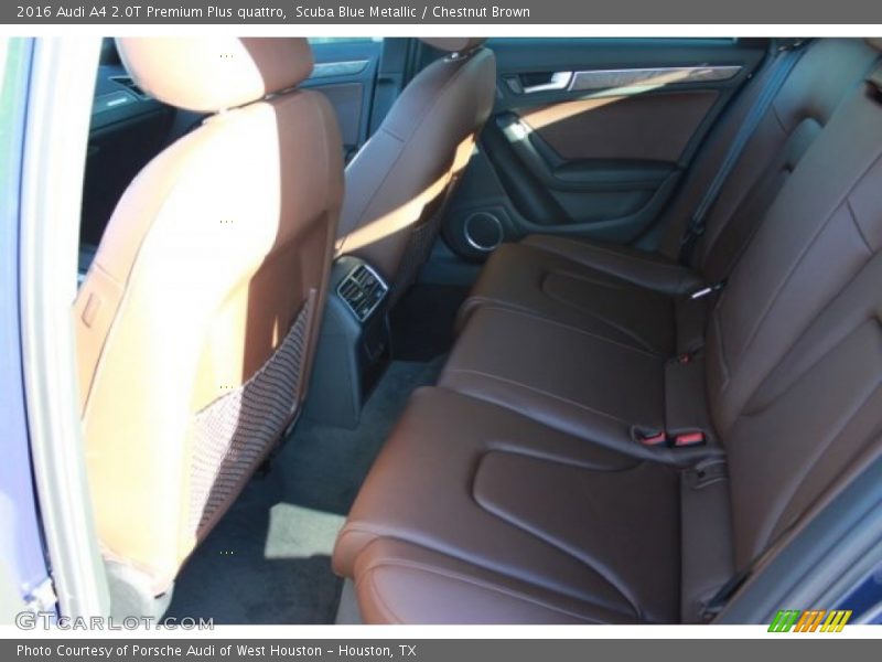 Scuba Blue Metallic / Chestnut Brown 2016 Audi A4 2.0T Premium Plus quattro