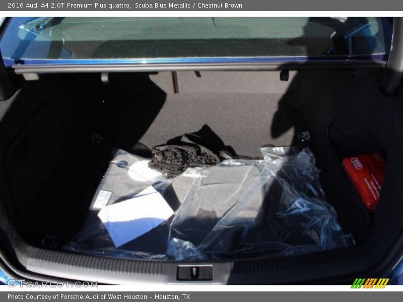 Scuba Blue Metallic / Chestnut Brown 2016 Audi A4 2.0T Premium Plus quattro